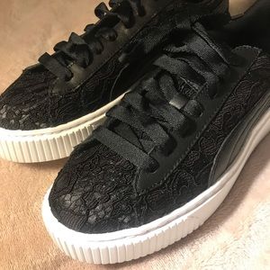 Puma platform shoes.